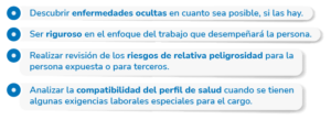 objetivo de los exámenes médicos ocupacionales